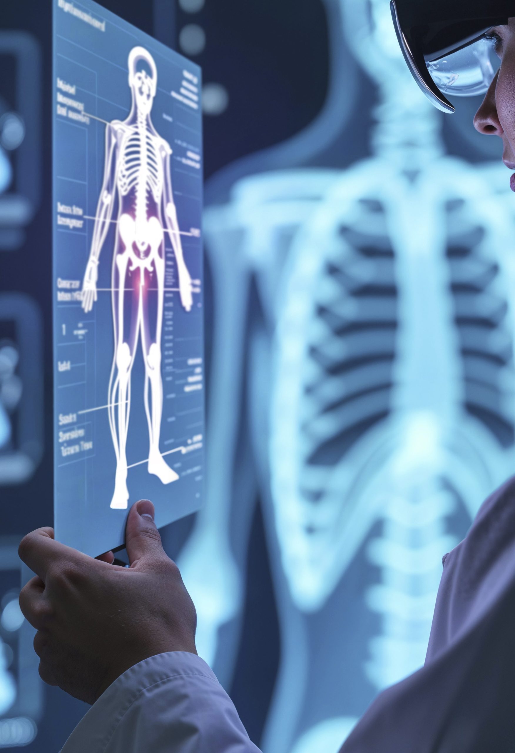 futuristic-technology-concept Futuristic anatomy imaging CT x-ray MRI